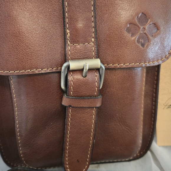 Patricia Nash Rich Brown Leather Crossbody Bag - Picture 2 of 10
